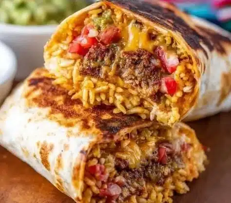Grilled Cheese Burrito 4 Delicious grilled cheese burrito filled with melted cheese and savory ingredients