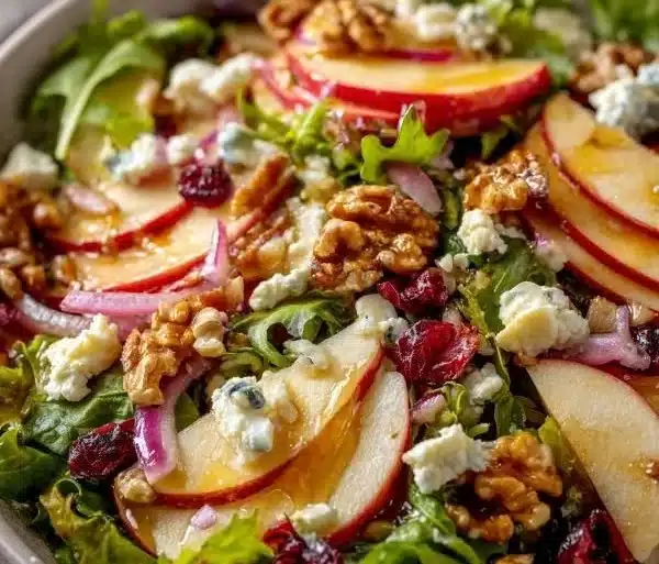 Honeycrisp Apple & Feta Salad 18 Honeycrisp Apple Salad with feta cheese and mixed greens