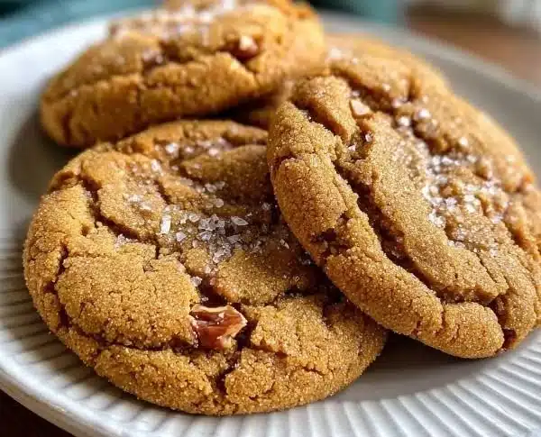 Maple Brown Sugar Cookies 9 Delicious Maple Brown Sugar Cookies on a rustic wooden table