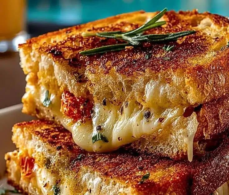 Mediterranean Grilled Cheese Sandwich 17 Mediterranean Grilled Cheese Sandwich with fresh ingredients and oozy cheese