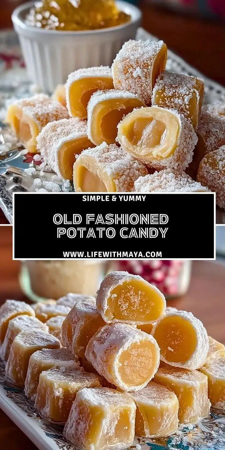 Old Fashioned Potato Candy 8 Old fashioned potato candy featuring a creamy, sweet texture made from potatoes.