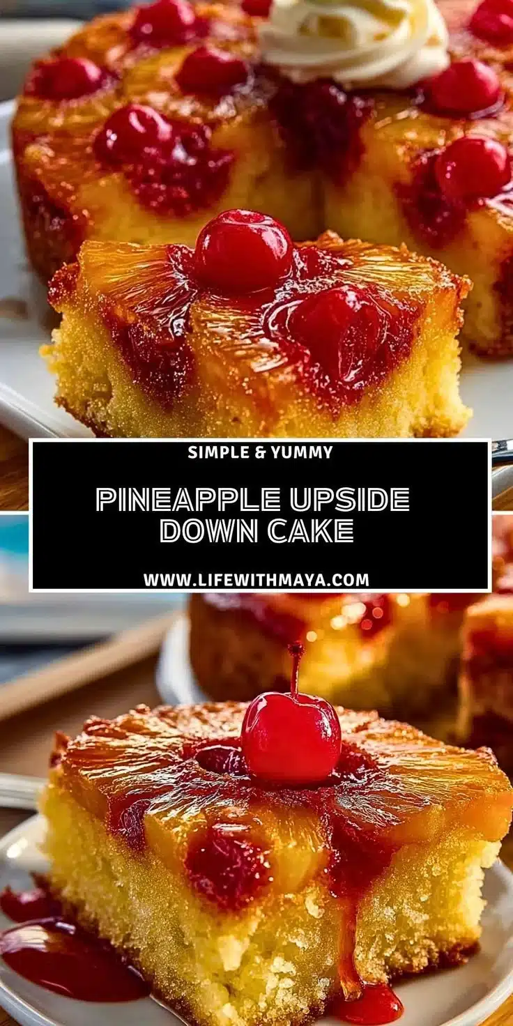 Pineapple Upside Down Cake 4 Delicious Pineapple Upside Down Cake with caramelized pineapple topping