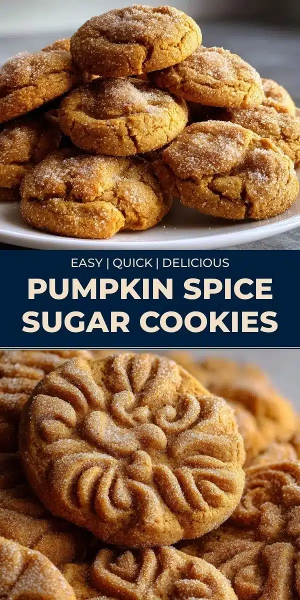 Delicious homemade Pumpkin Spice Cookies on a rustic wooden table