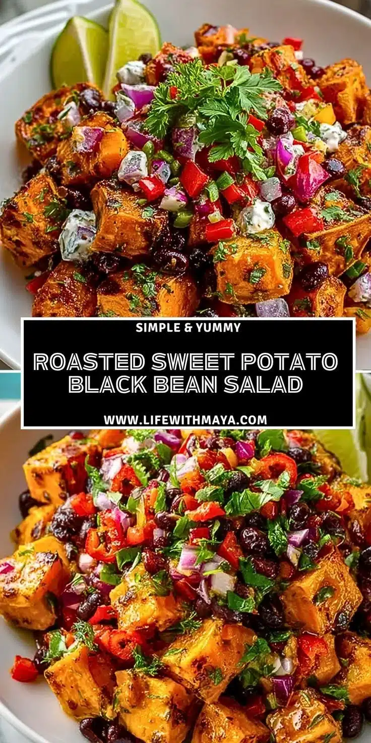 Roasted Sweet Potato Black Bean Salad 9 Roasted Sweet Potato Black Bean Salad with vibrant colors and healthy ingredients