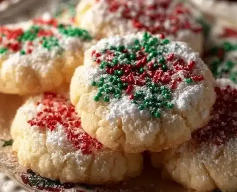 Christmas Sugar Cookie Shots 2 Festive Christmas sugar cookie shots served in holiday-themed glasses