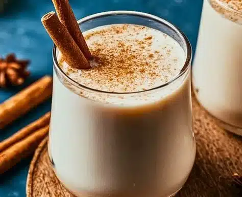 Refreshing coconut drink served in a coconut shell with a straw