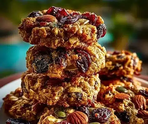 Deliciously healthy nut seed energy cookies made with natural ingredients.