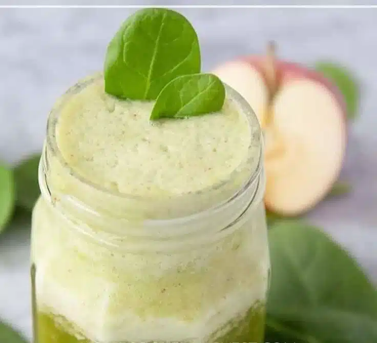 Delicious Banana Pineapple Smoothie served in a glass with fruit garnish