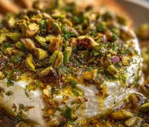 Boursin Appetizer with Pistachios & Hot Honey 2 Boursin appetizer topped with pistachios and drizzled with hot honey