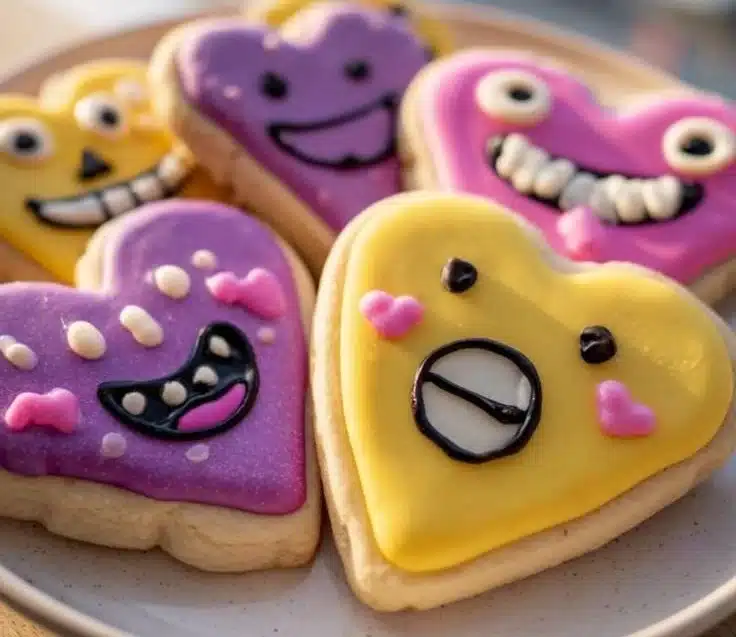 Funny Valentine's cookies decorated with playful messages and designs